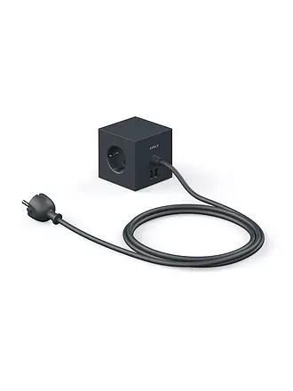 AVOLT | Mehrfachsteckdose Square 1 F 1.8MT Stockholm Black | 
